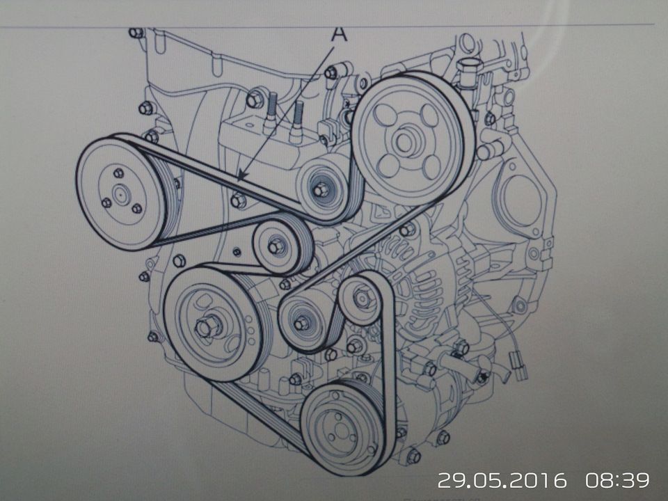 Замена приводного ремня на Ford Kuga 1,6 EcoBoost | ТО-Авто.