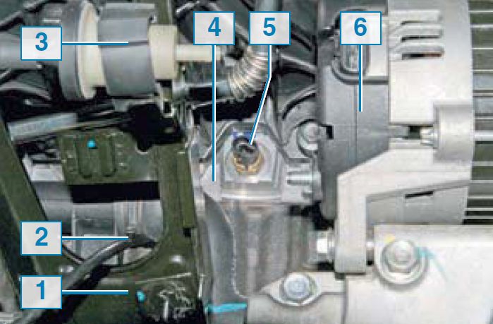 Месторасположение датчик температуры Шевроле Лачетти